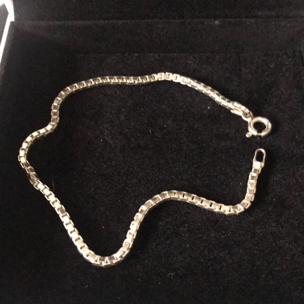 Sterling silver bracelet.
